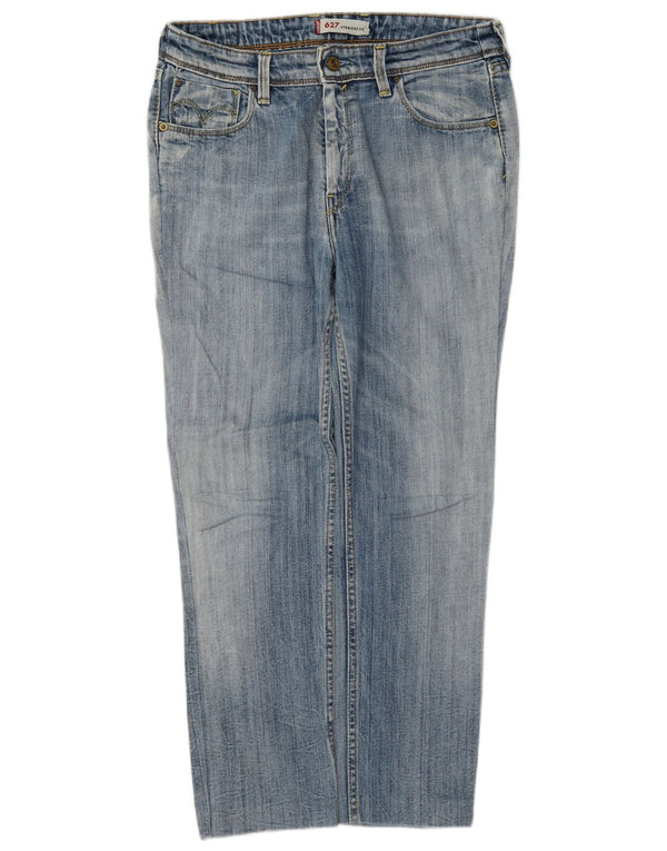 Levi's Damen 627 Crop Straight Jeans W30 L26 Blau