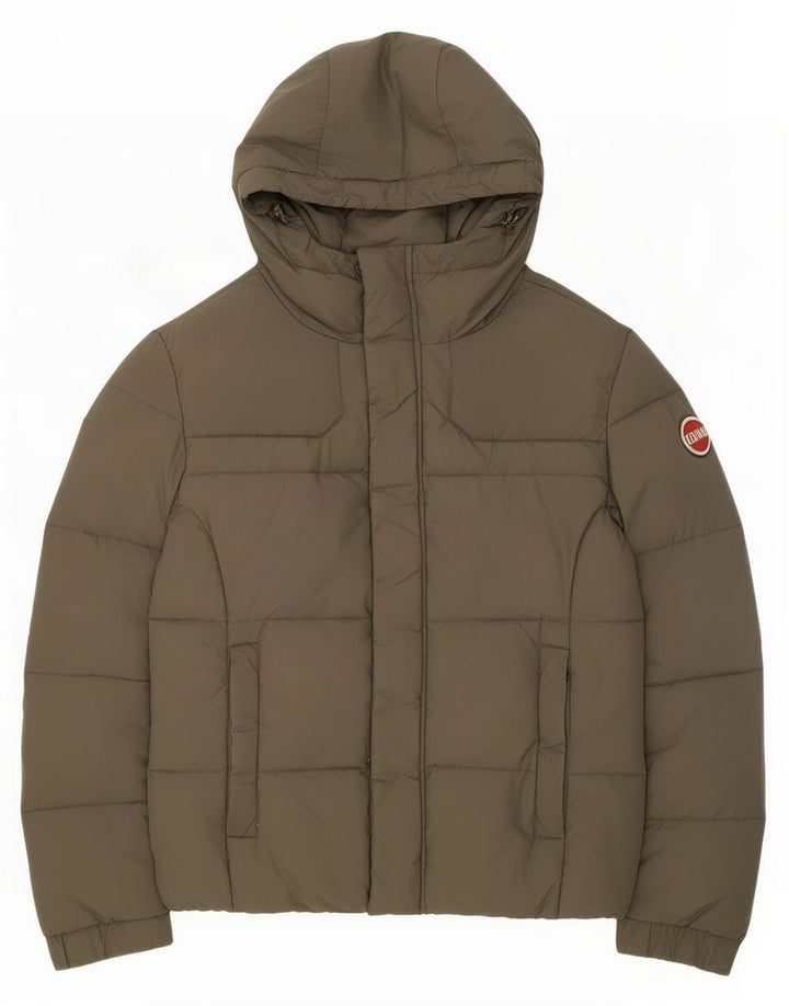 Colmar Herren-Jacke mit Kapuze, gepolstert, EU 46, Größe S, Khaki