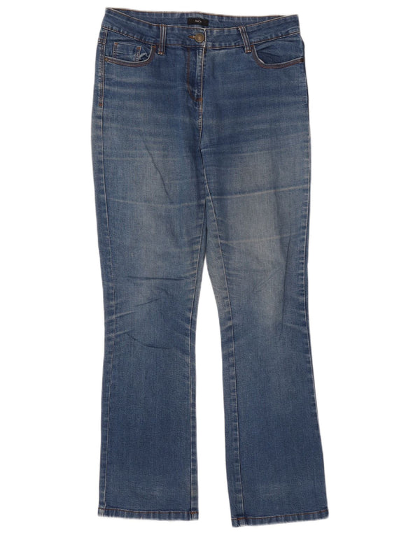 M&Co Damen Bootcut Jeans UK 10 Small W32 L31 Blaue Baumwolle
