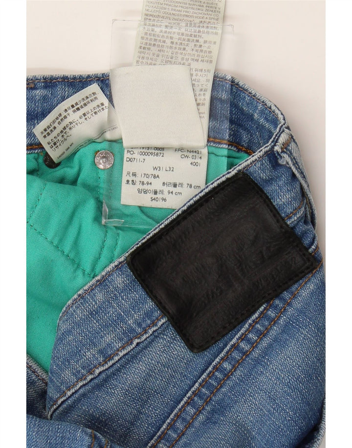 Levi's Herren Slim Jeans W31 L32 Blaue Baumwolle