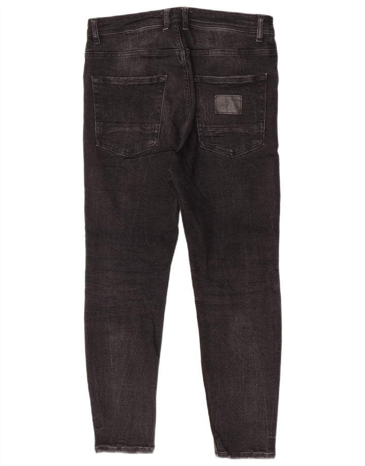 Zara Damen Crop Skinny Jeans EU 40 Medium W31 L25 Grau