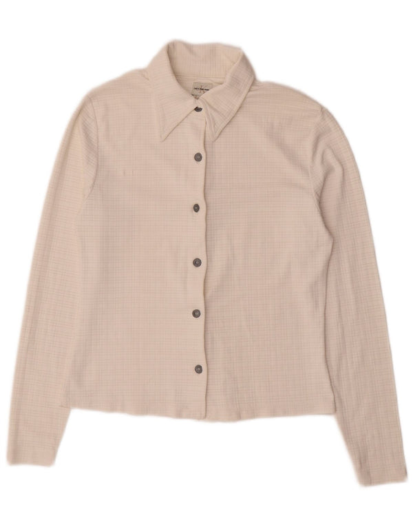 CALVIN KLEIN JEANS T-Shirt für Mädchen, 11–12 Jahre, XL, gebrochenes Weiß