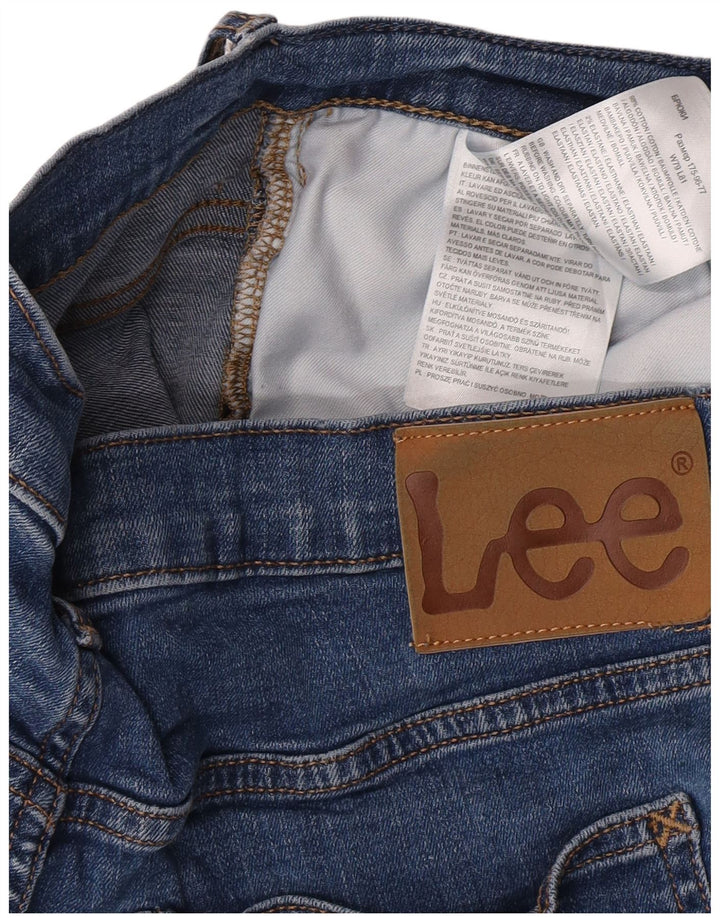 Lee Damen Luke Slim Jeans W31 L32 Blaue Baumwolle