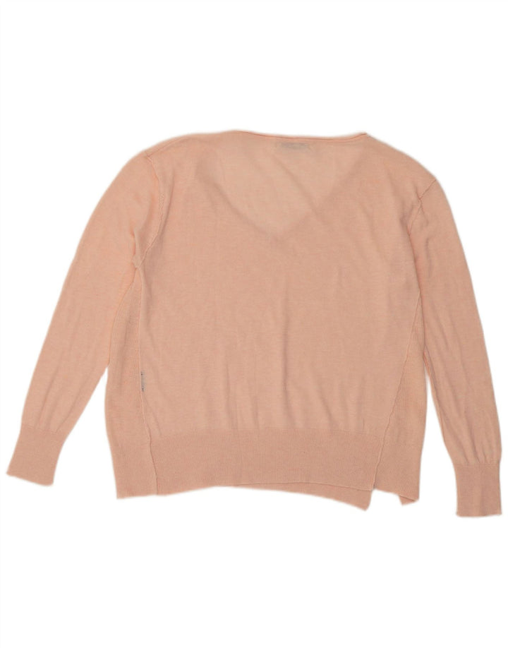 Zara Damen-Pullover mit V-Ausschnitt, Gr. 10, klein, Rosa