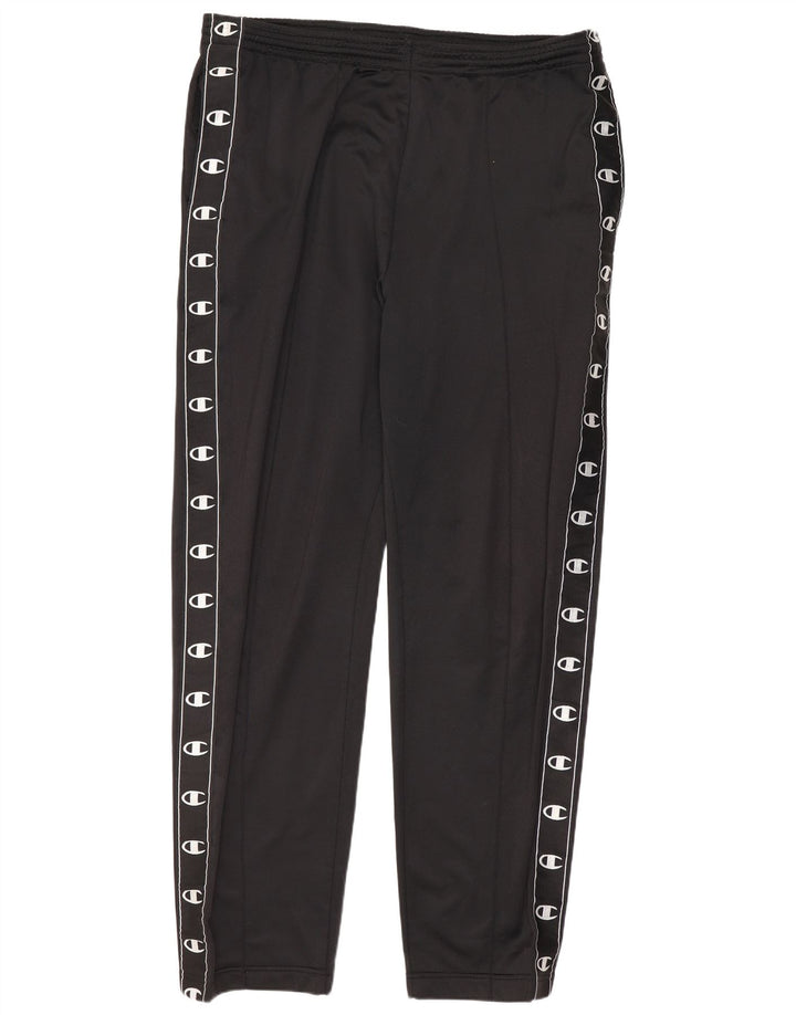 Champion Herren-Trainingshose mit Grafik, groß, aus schwarzem Polyester