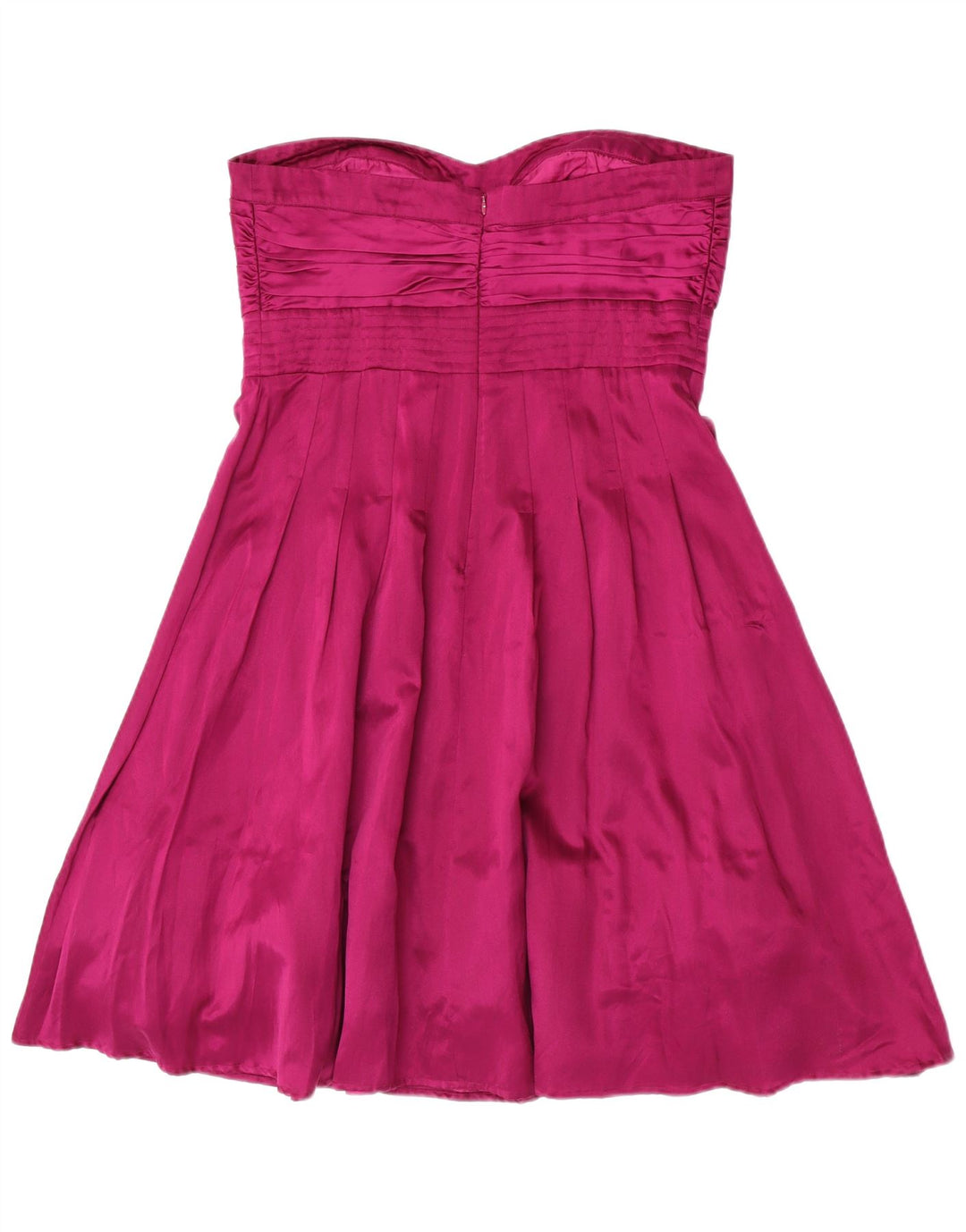 Warehouse Trägerloses Damenkleid UK 16, Größe L, Lila, Seide