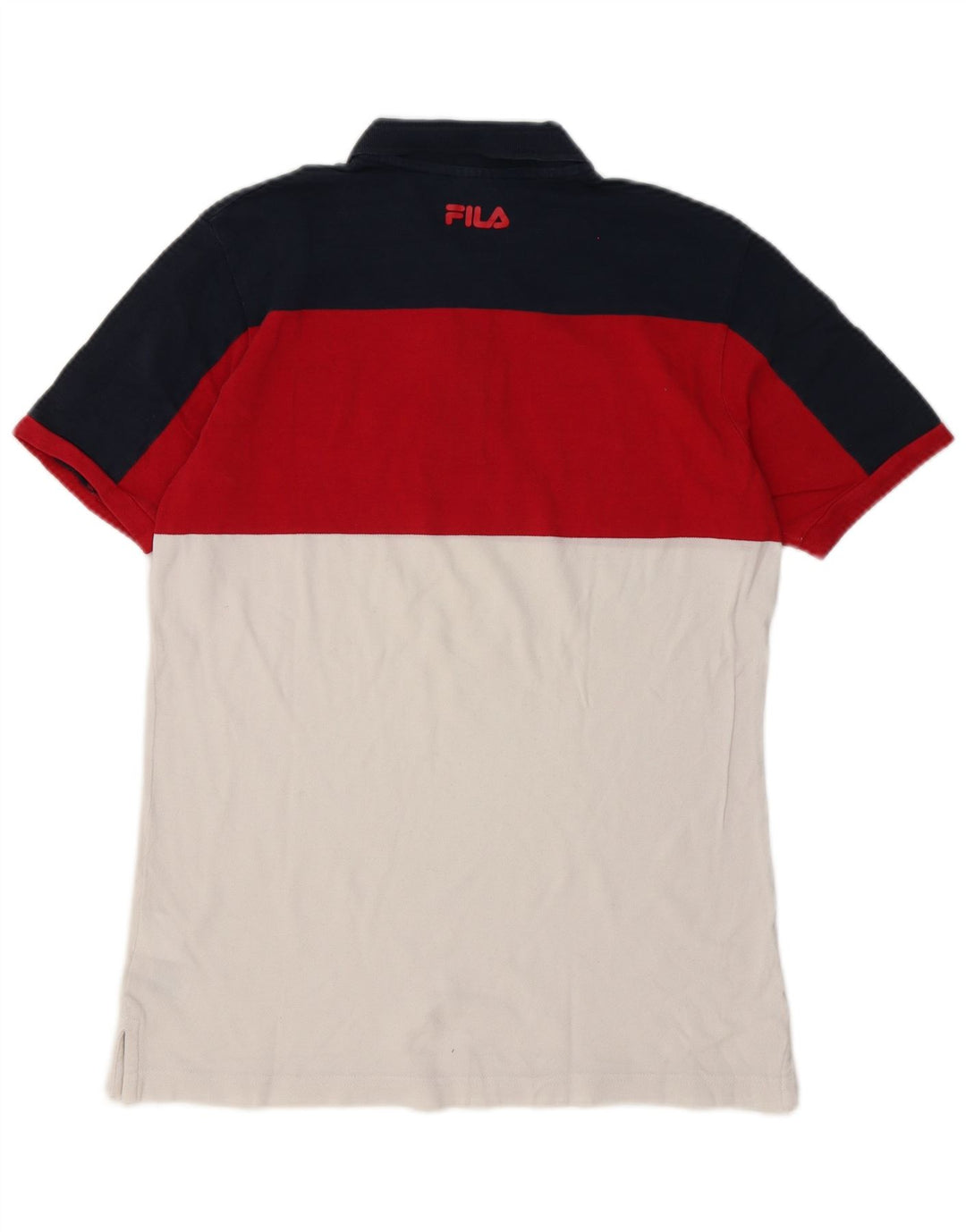 Fila Herren-Poloshirt, mittelgroß, mehrfarbig, Farbblock