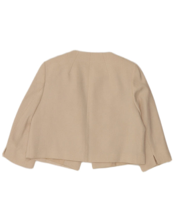 Phase Eight Damen Crop 3/4-Ärmel-Blazerjacke, UK 16, Größe L, gebrochenes Weiß