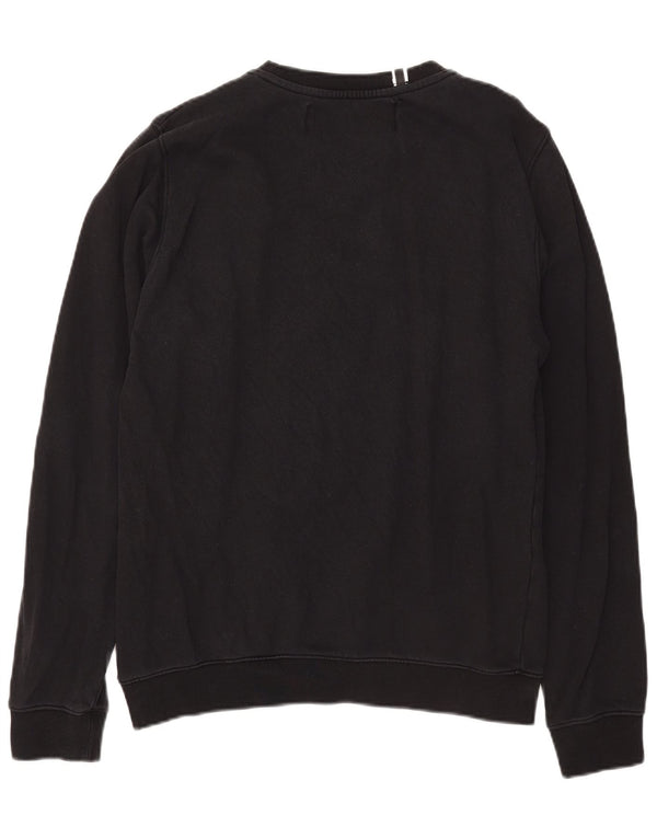 Replay Damen-Sweatshirt-Pullover UK 16 Large Schwarz Baumwolle