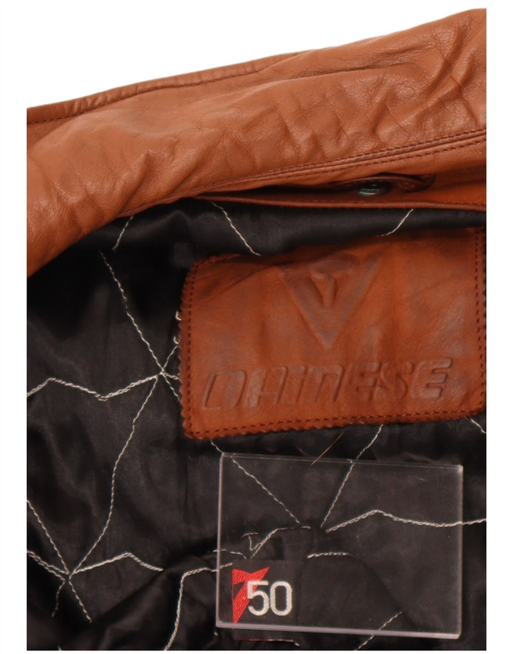 Dainese Herren Loose Fit Lederjacke IT 50 Mittelbraunes Leder