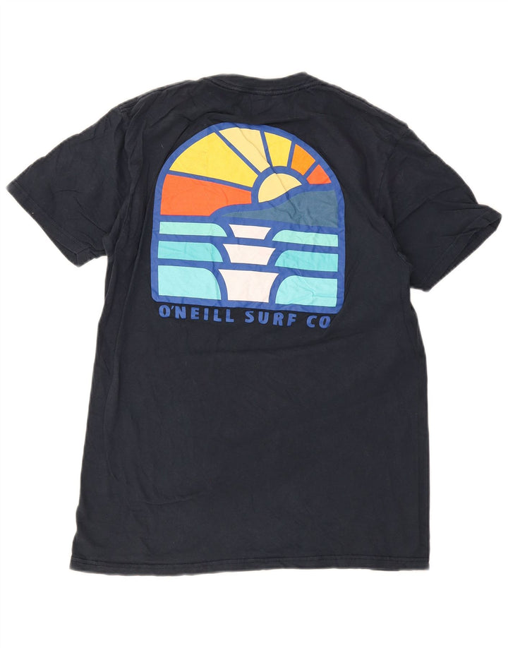 O'NEILL Herren Modern Fit Grafik-T-Shirt-Oberteil aus mittelblauer Baumwolle