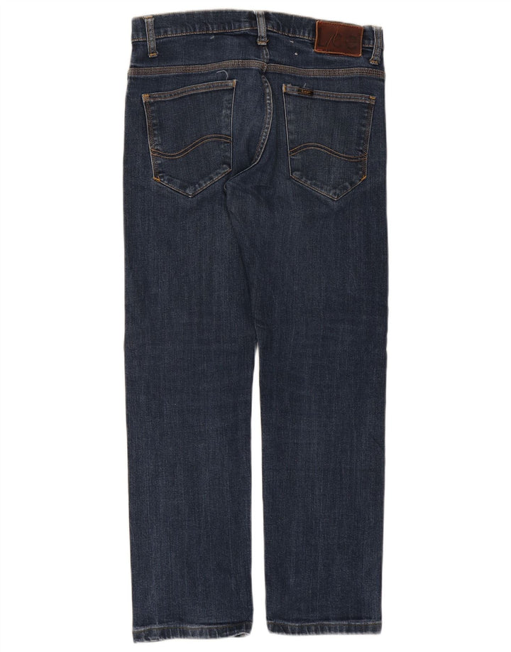 Lee Herren Straight Jeans W32 L29 Marineblau