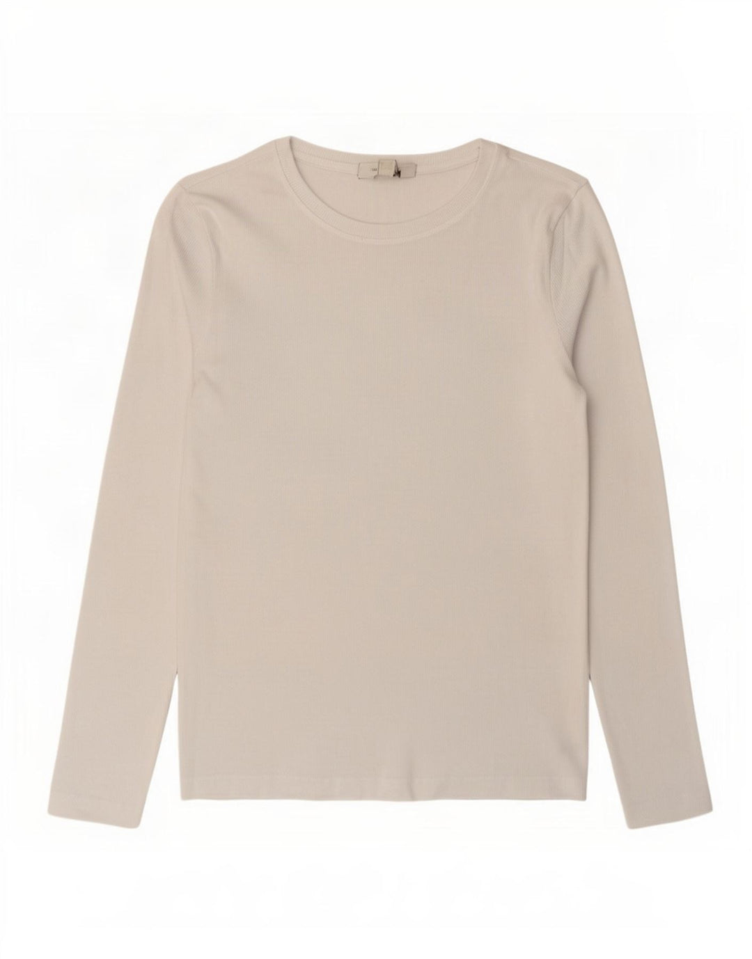 Marks & Spencer Damen Top Langarm UK 10 Small Weiße Baumwolle