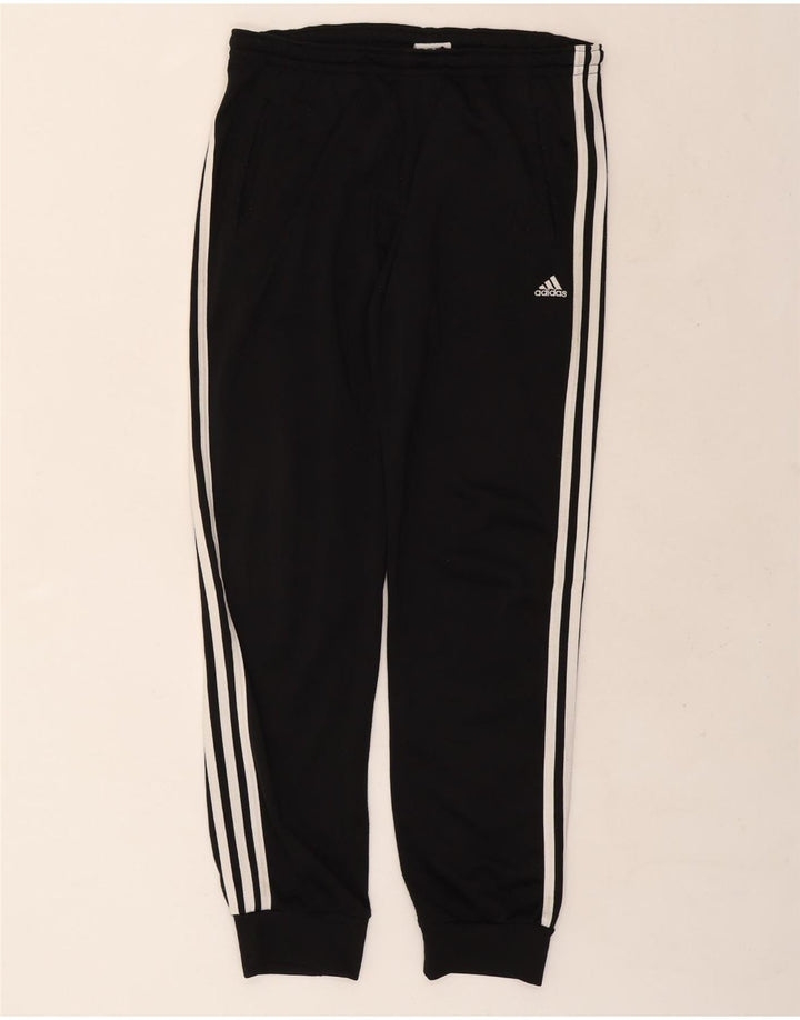 Adidas Herren Trainingshose Jogger UK 38/40 Medium Schwarz Polyester