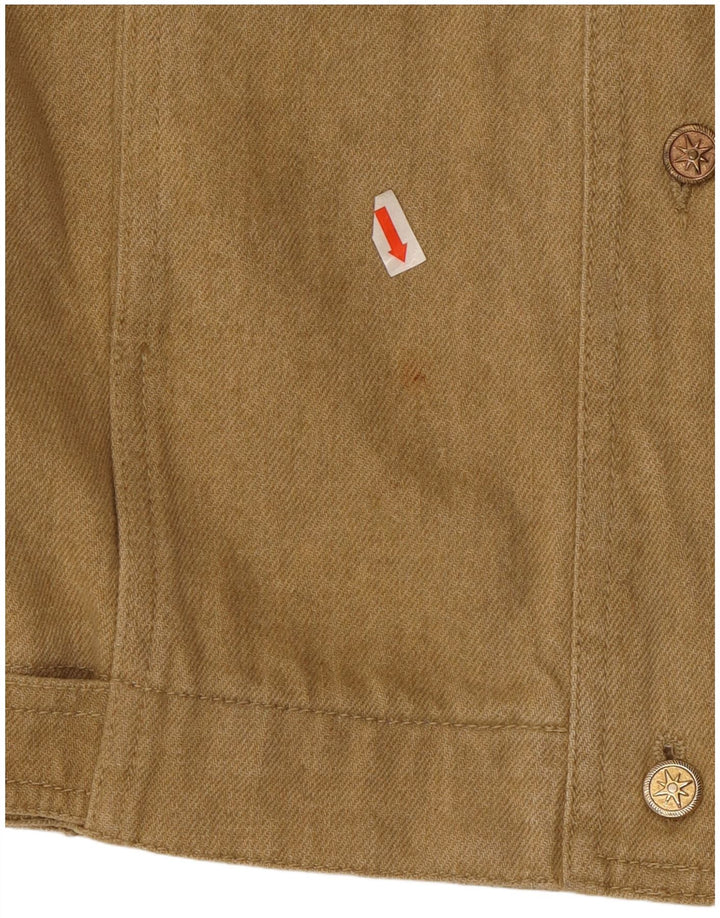 Marina Sport Damen-Jeansjacke in Übergröße, Größe 19, kleine Khaki-Baumwolle