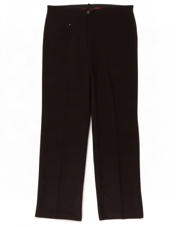 Marks & Spencer Damen-Freizeithose mit weitem Bein, UK 12, M, W32, L31, Schwarz