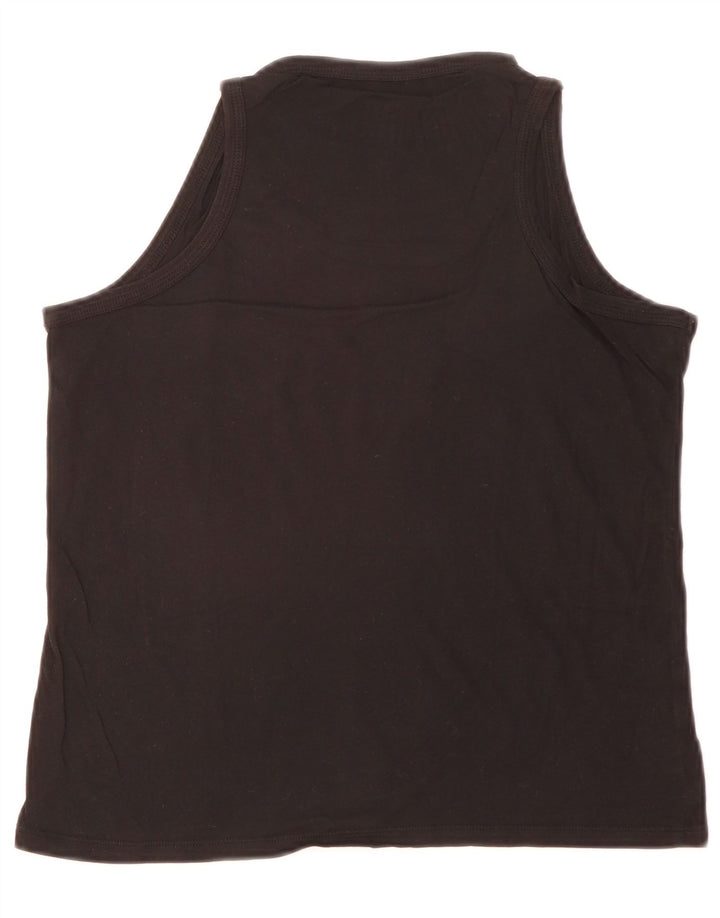 Vans Damen Graphic Vest Top UK 12 Medium Schwarz