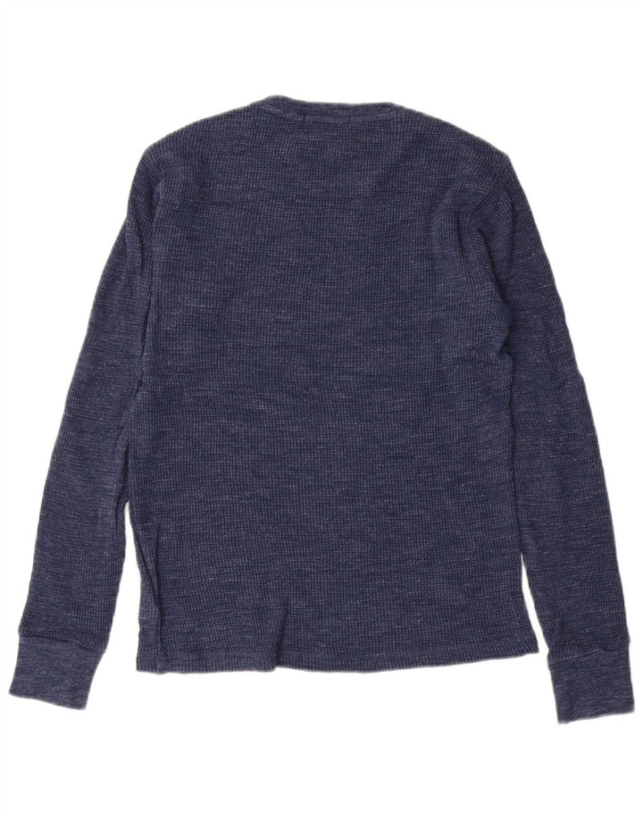 Polo Ralph Lauren Herren-Oberteil, langärmelig, klein, marineblau, Baumwolle