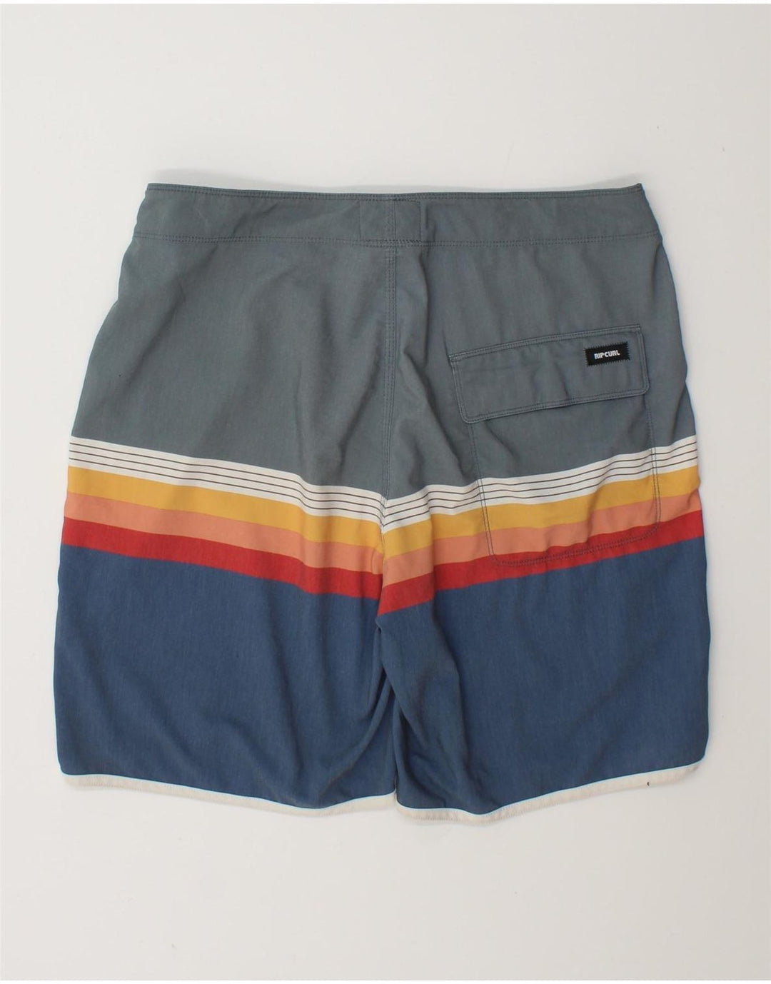 Rip Curl Herren-Badeshorts, mittelgroß, mehrfarbig, gestreift, Polyester