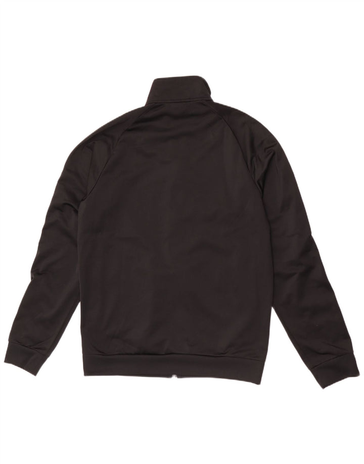 Adidas Herren-Trainingsanzug-Top-Jacke aus mittelschwarzem Polyester