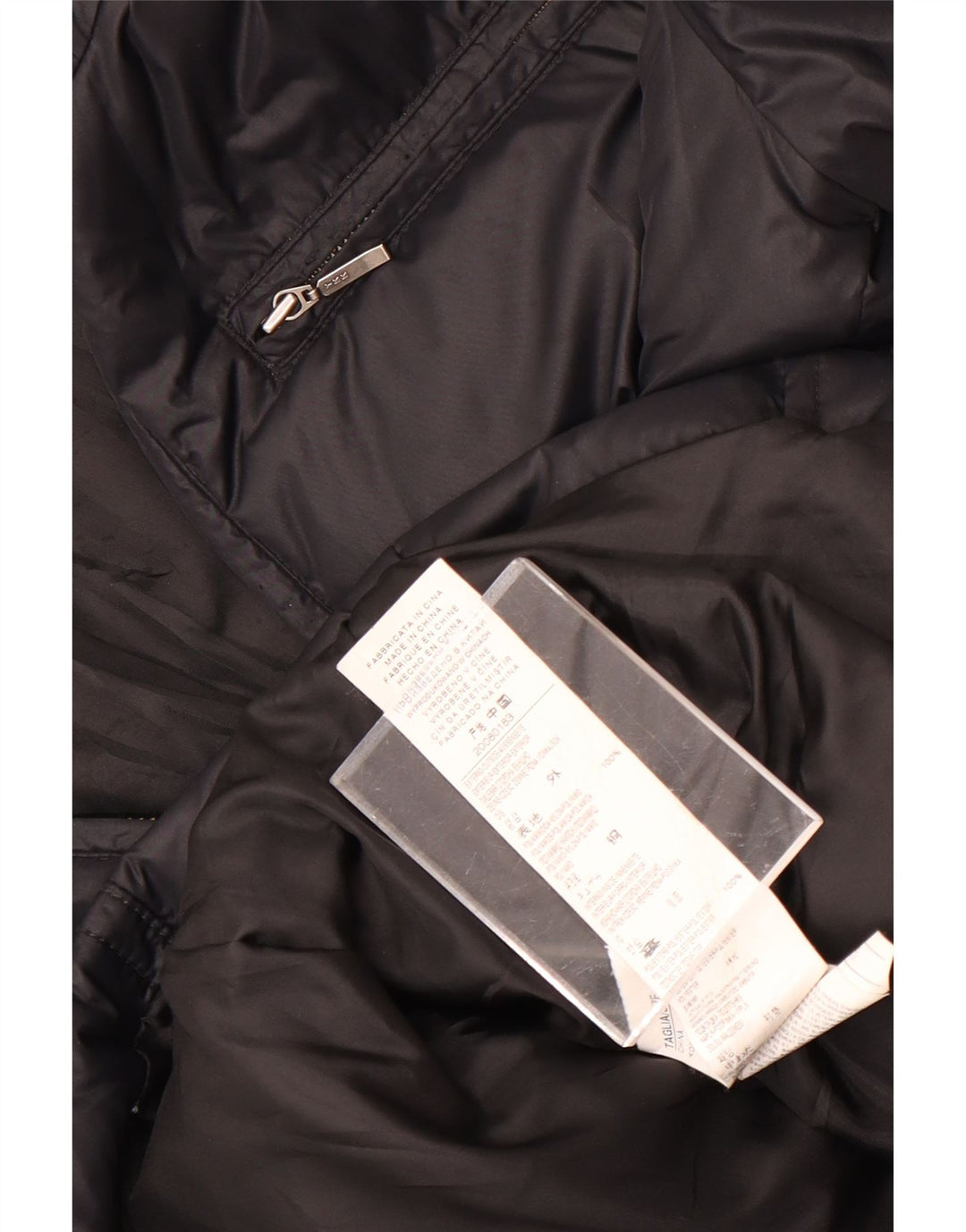 Sisley Damen Wattierte Jacke IT 40 Small Schwarz Polyamid