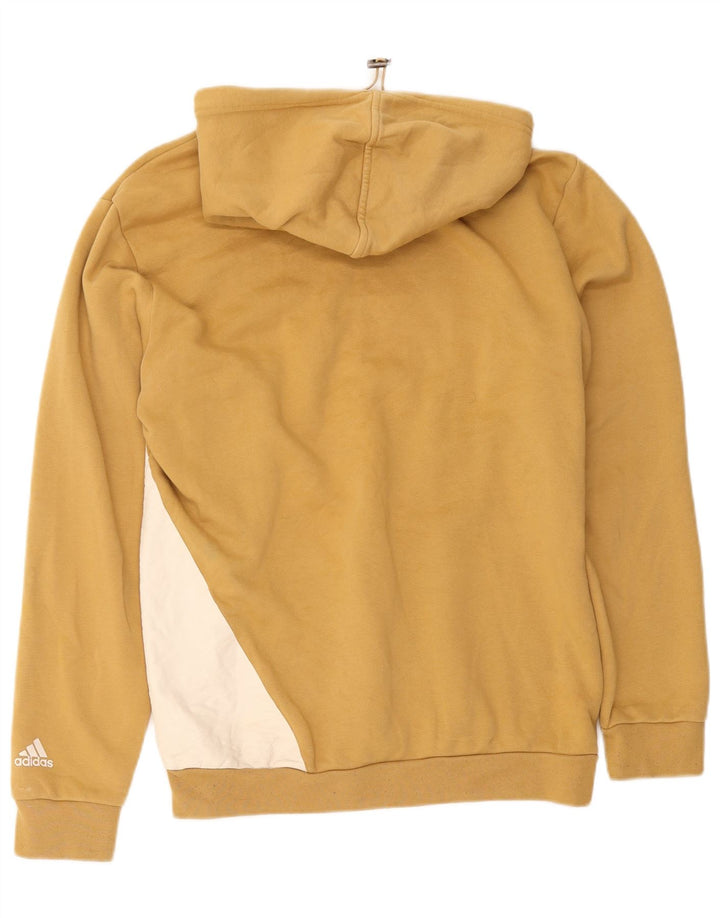 Adidas Herren Graphic Hoodie Pullover mittelgelbe Baumwolle