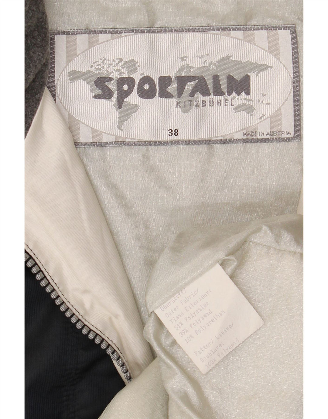 Sportalm Herren-Skijacke mit Grafik, EU 38, mittleres Marineblau, Farbblock
