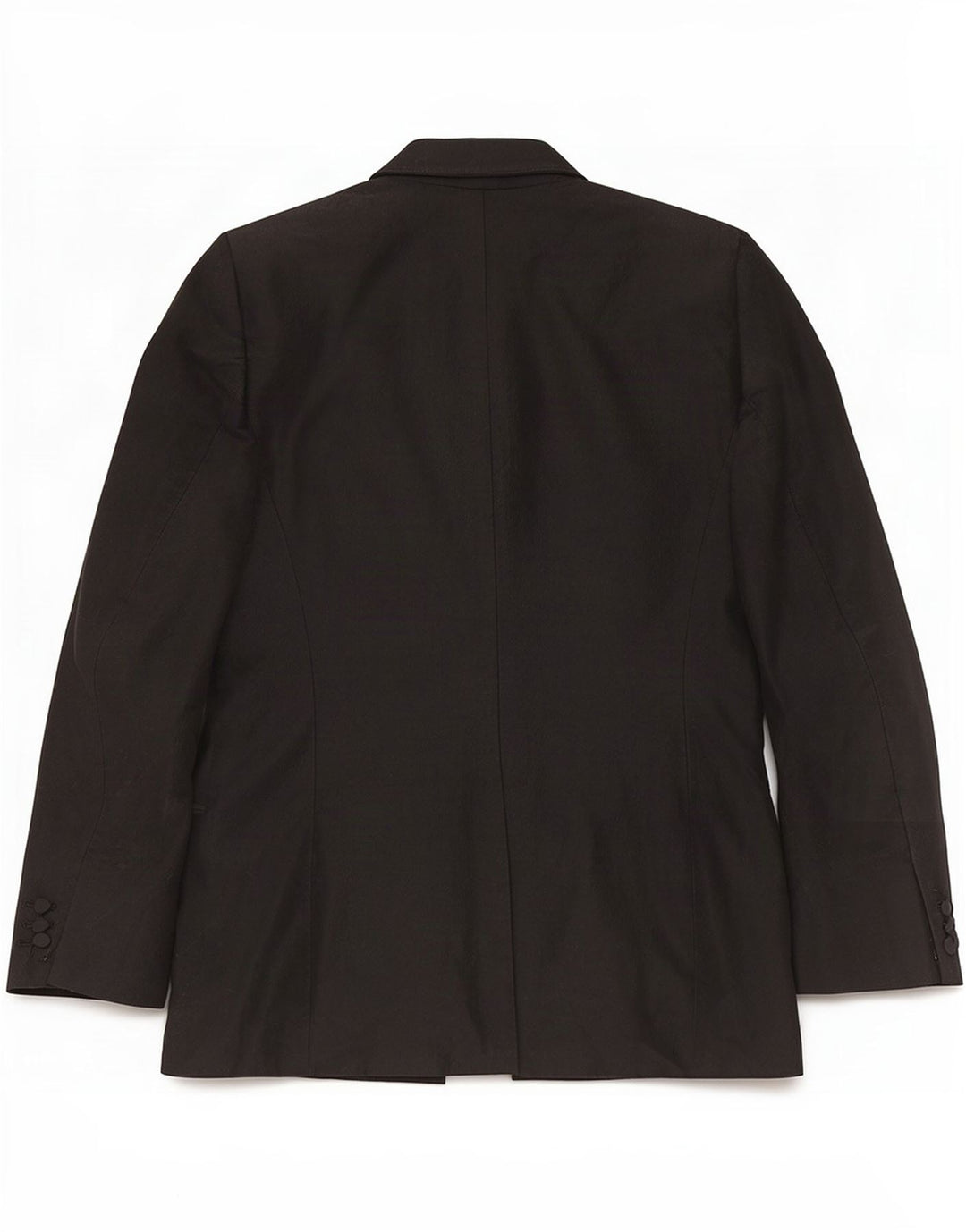 Aspesi Damen Zweireiher-Blazerjacke IT 42 Mittelschwarze Wolle