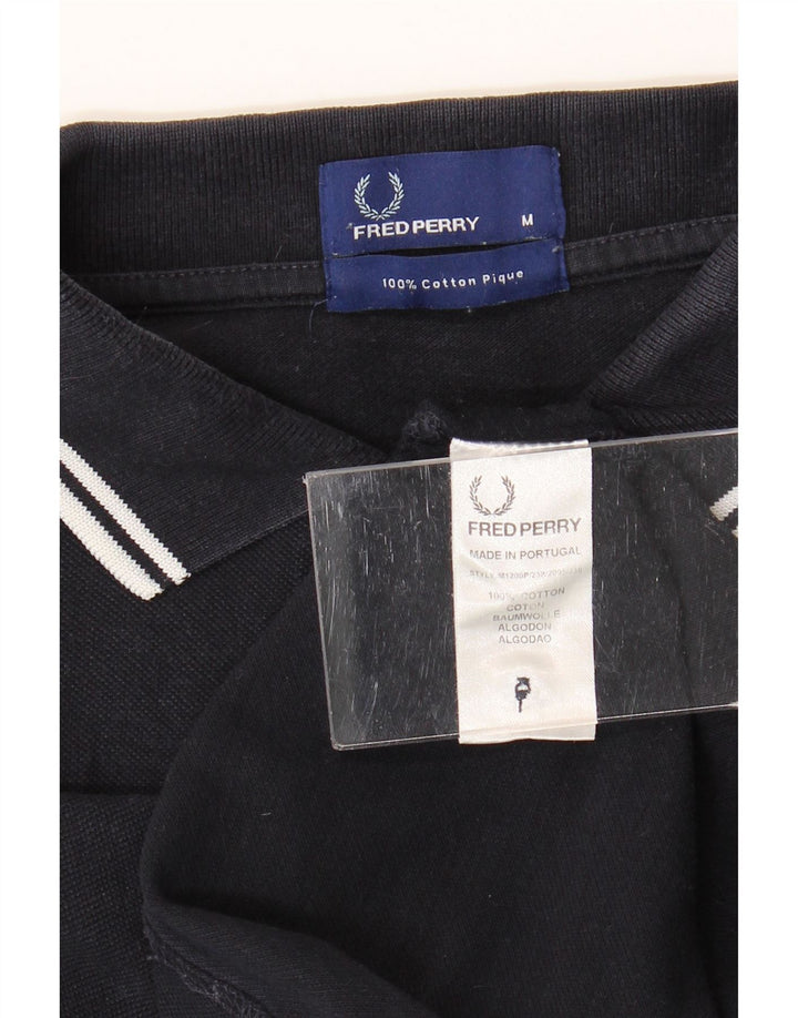 Fred Perry Herren-Poloshirt, mittelmarineblaue Baumwolle