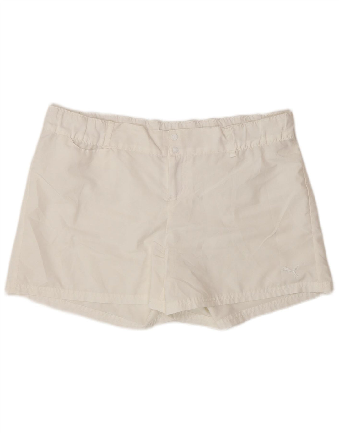 PUMA Damen Casual Shorts UK 16 Large W34 Weiß
