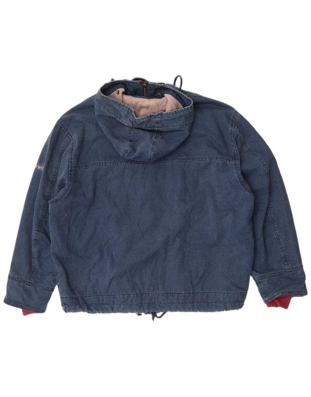 Part Two Herren-Bomberjacke mit Kapuze, lockere Passform, Größe 36, Blau