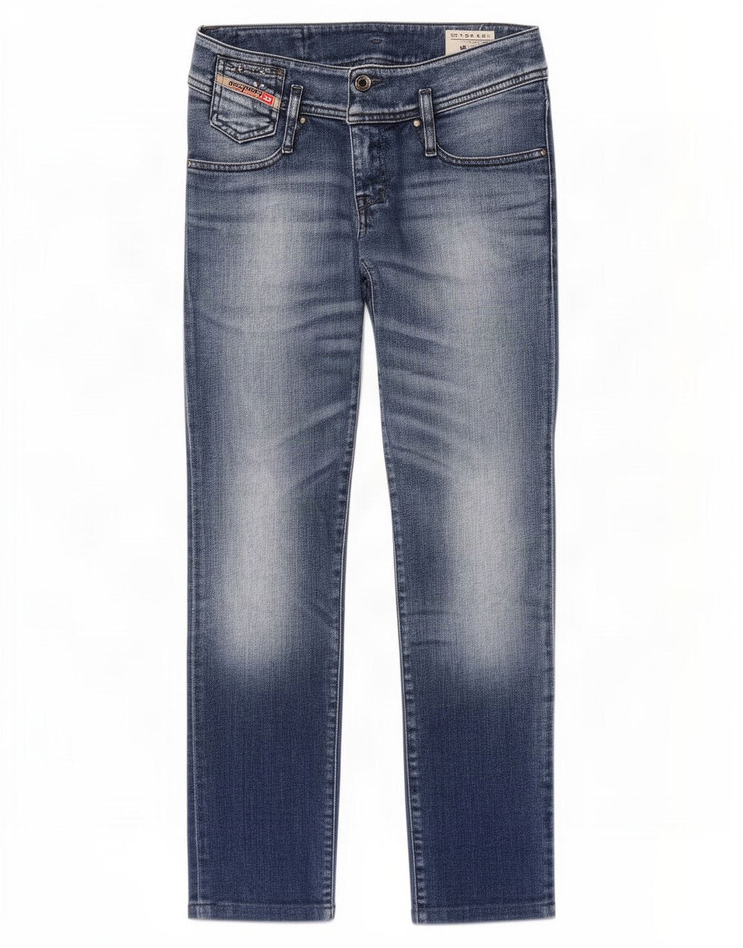 Diesel Damen Matic Slim Jeans W26 L28 Blaue Baumwolle