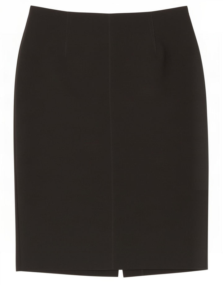 Marks & Spencer Damen Bleistiftrock UK 14 Large W32 Schwarz Polyester