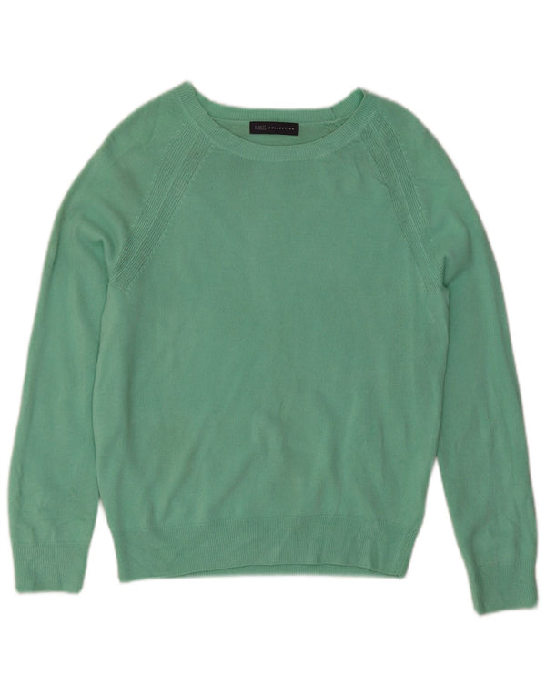 Marks & Spencer Damen-Pullover mit U-Boot-Ausschnitt, Gr. 10, Größe S, grün, Acryl