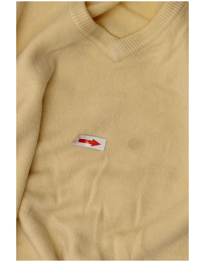 Marks & Spencer Herren Autograph Pullover mit V-Ausschnitt, groß, Acryl, Gelb