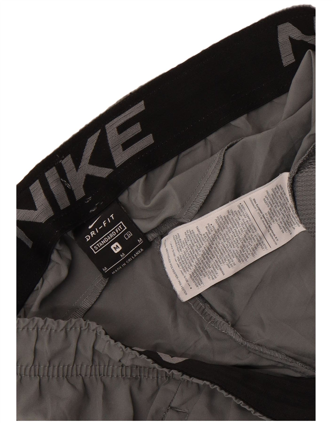 Nike Herren Dri Fit Standard Fit Sportshorts mittelgraues Polyester