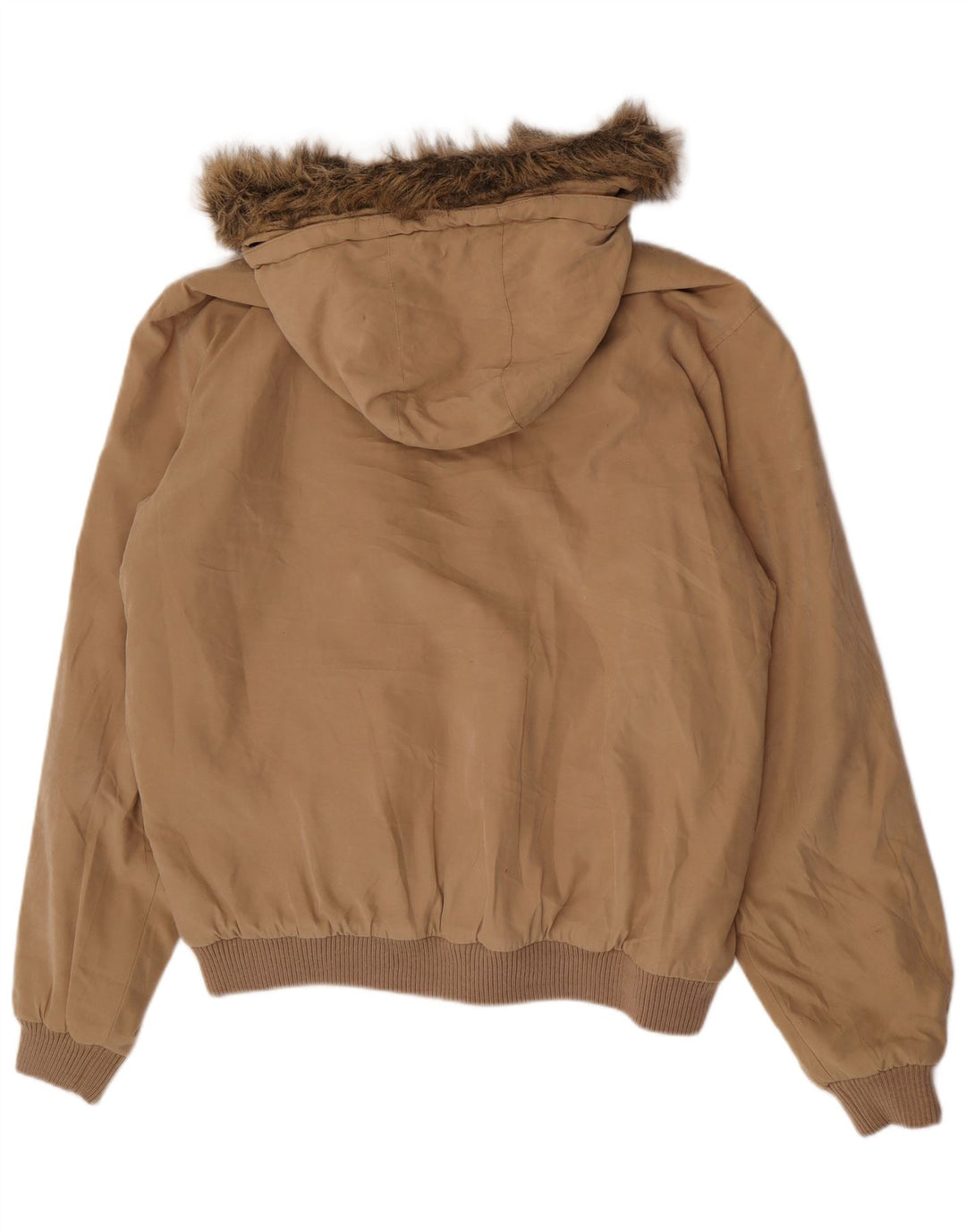 Slam Herren-Bomber-Windjacke mit Kapuze, UK 42, XL, Beige, Polyester