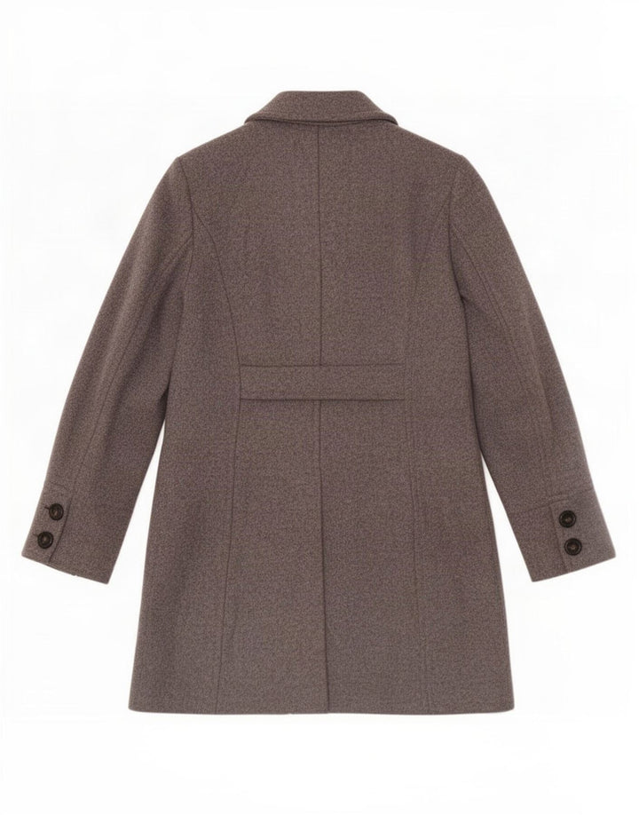 Max Mara Womens Weekend Double Breasted Coat UK 12 Mittelgraue Wolle