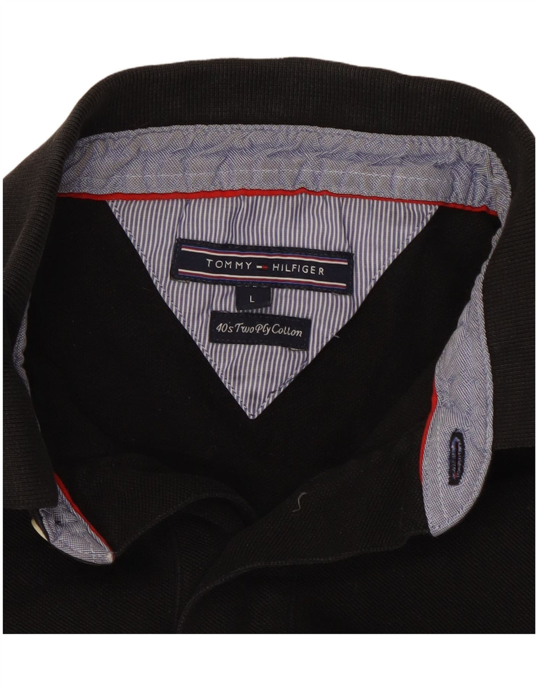 Tommy Hilfiger Herren Poloshirt Large Schwarz