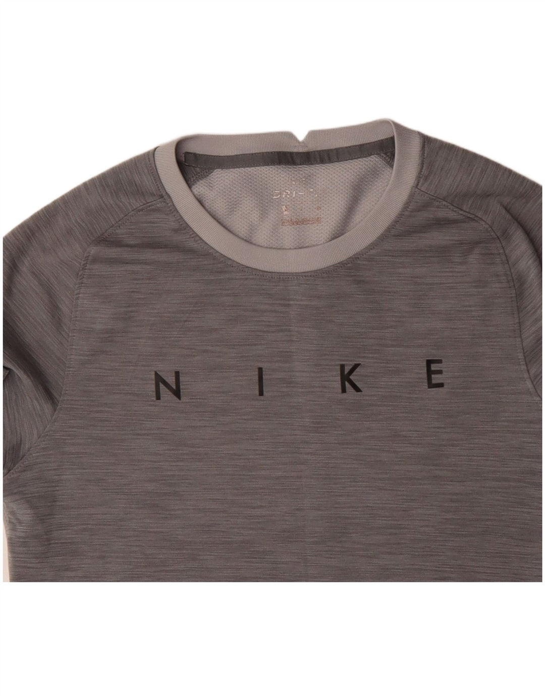 NIKE Herren-T-Shirt mit Dri-Fit-Grafik, Größe S, Grau, Farbblock-Polyester