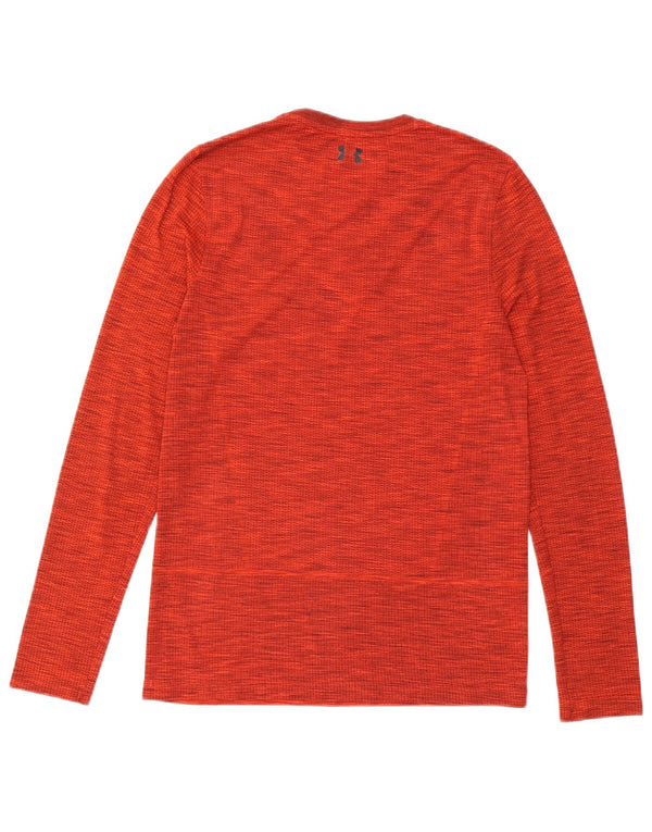 Under Armour Herren Heat Gear Top Langarm Mittelrot meliert
