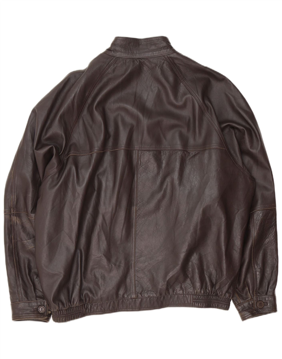 Vintage Herren Lederjacke IT 62 4XL Schwarz