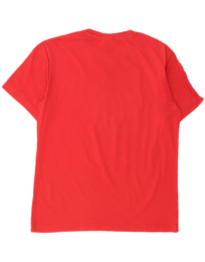 Champion Herren Grafik-T-Shirt-Oberteil Mittelrot