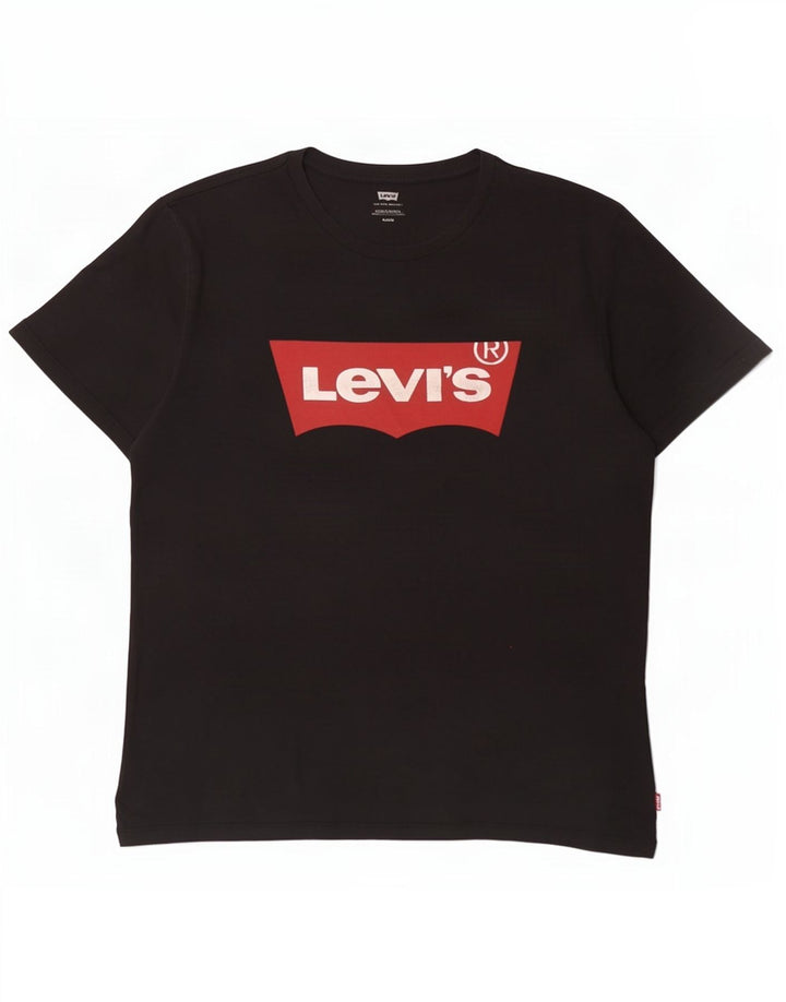 Levi's Herren-T-Shirt mit Grafik, mittelschwarze Baumwolle