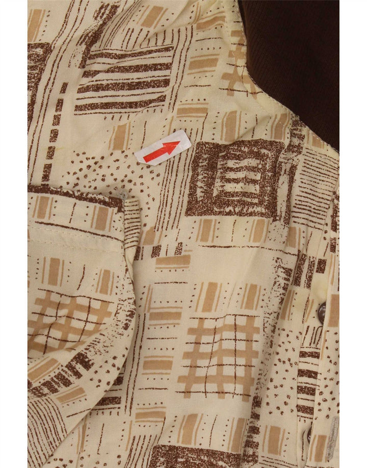 Vintage Herren Poloshirt XL Beige Viskose