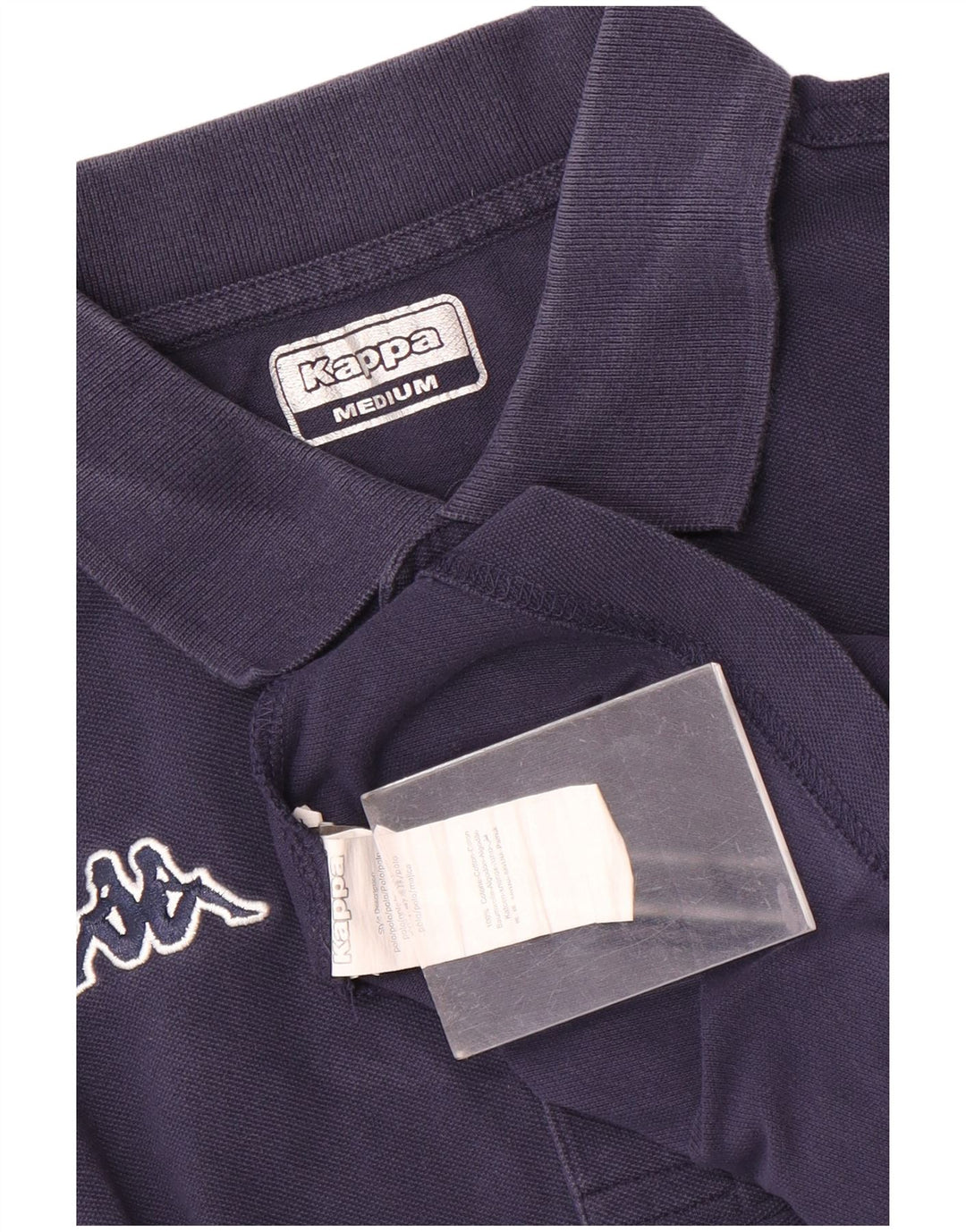 Kappa Herren-Poloshirt, mittelmarineblaue Baumwolle