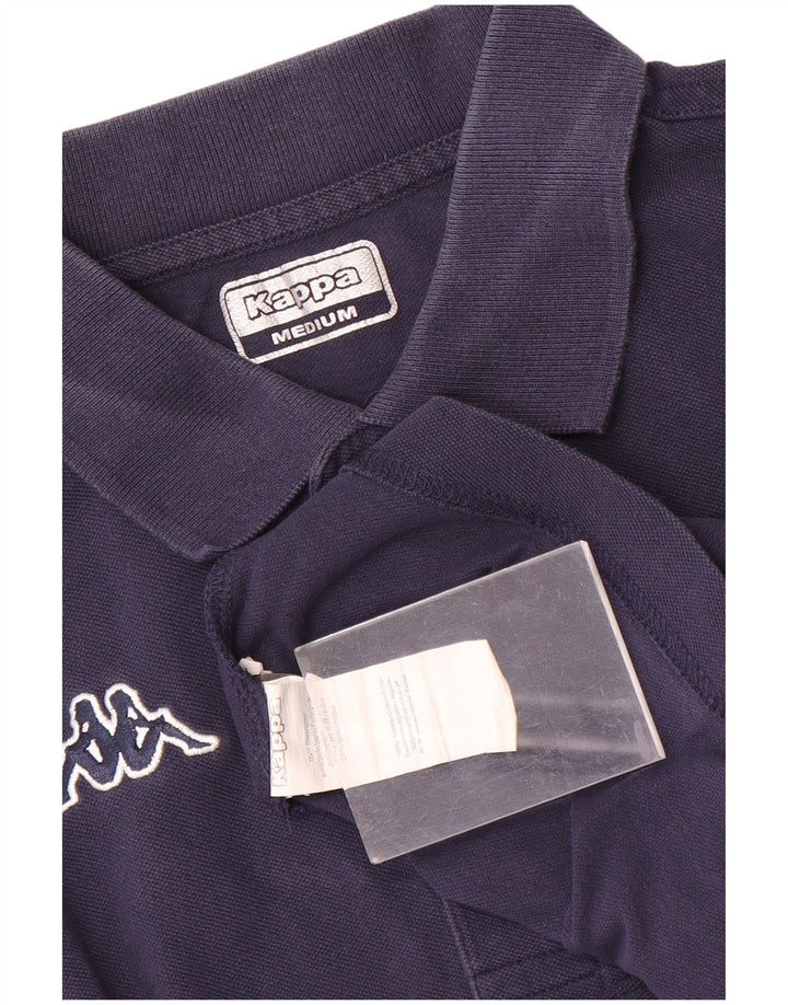 Kappa Herren-Poloshirt, mittelmarineblaue Baumwolle