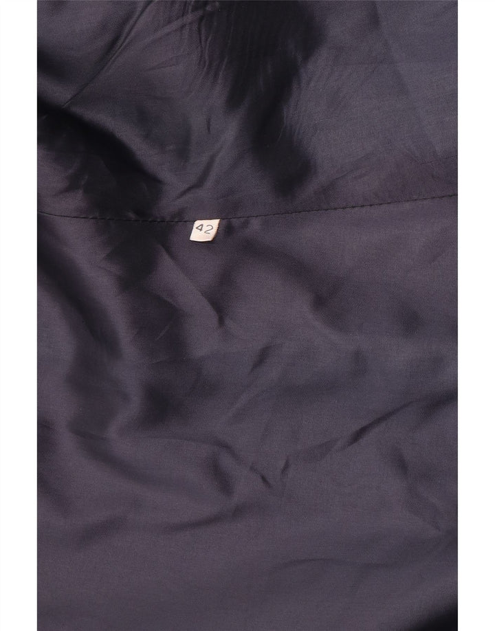Vintage Damen Zweireihige Blazerjacke IT 42 Medium Navy Blue