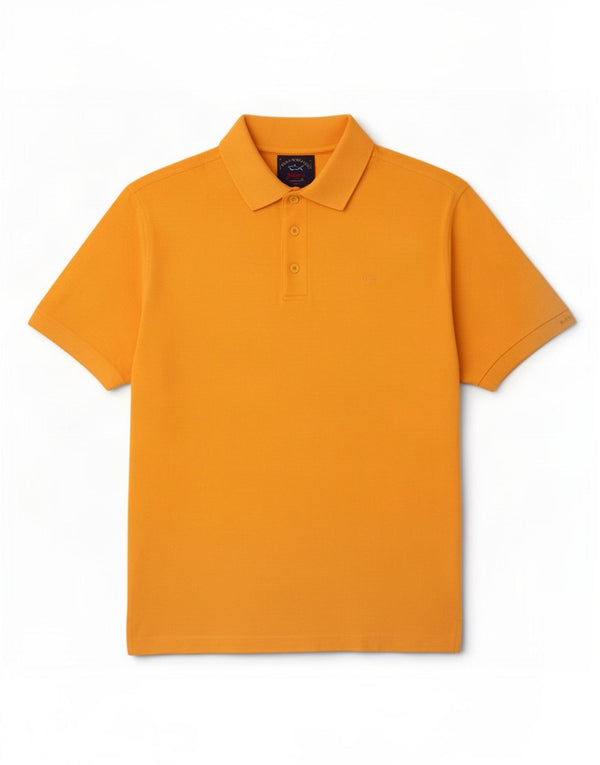 Paul & Shark Herren-Poloshirt, klein, gelbe Baumwolle