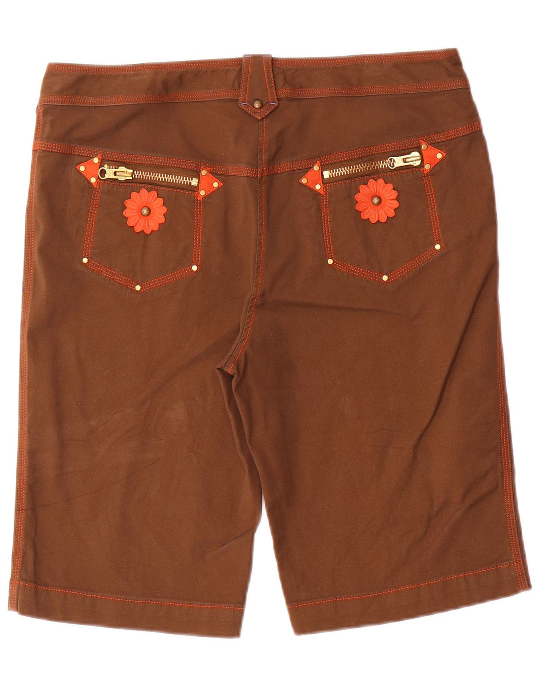 Fay Damen Freizeitshorts IT 46 Large W32 Braune Baumwolle